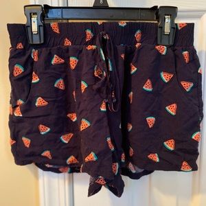 Lightweight watermelon shorts with pockets